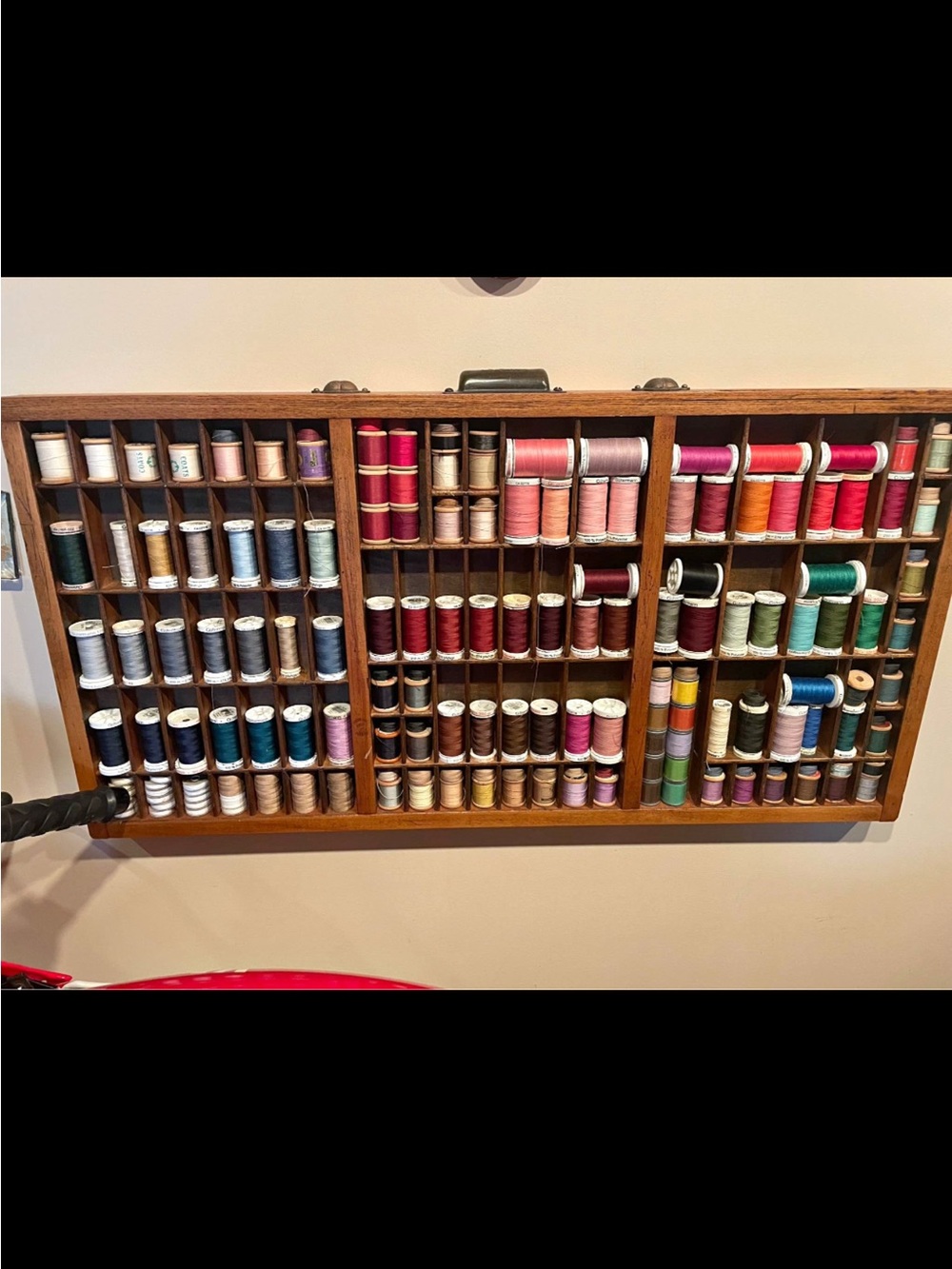 Vintage letter press tray - Bulk thread
